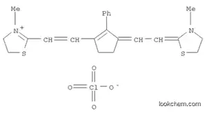 Molecular Structure of 144773-60-4 (3-METHYL-2-((E)-2-(3-[(Z)-2-(3-METHYL-1,3-THIAZOLIDIN-2-YLIDENE)ETHYLIDENE]-2-PHENYL-1-CYCLOPENTEN-1-YL)ETHENYL)-4,5-DIHYDRO-1,3-THIAZOL-3-IUM PERCHLORATE)